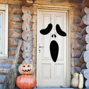 Door Stickers,Specter Wallpaper Sticker for Halloween Indoor&Outdoor Decoration
